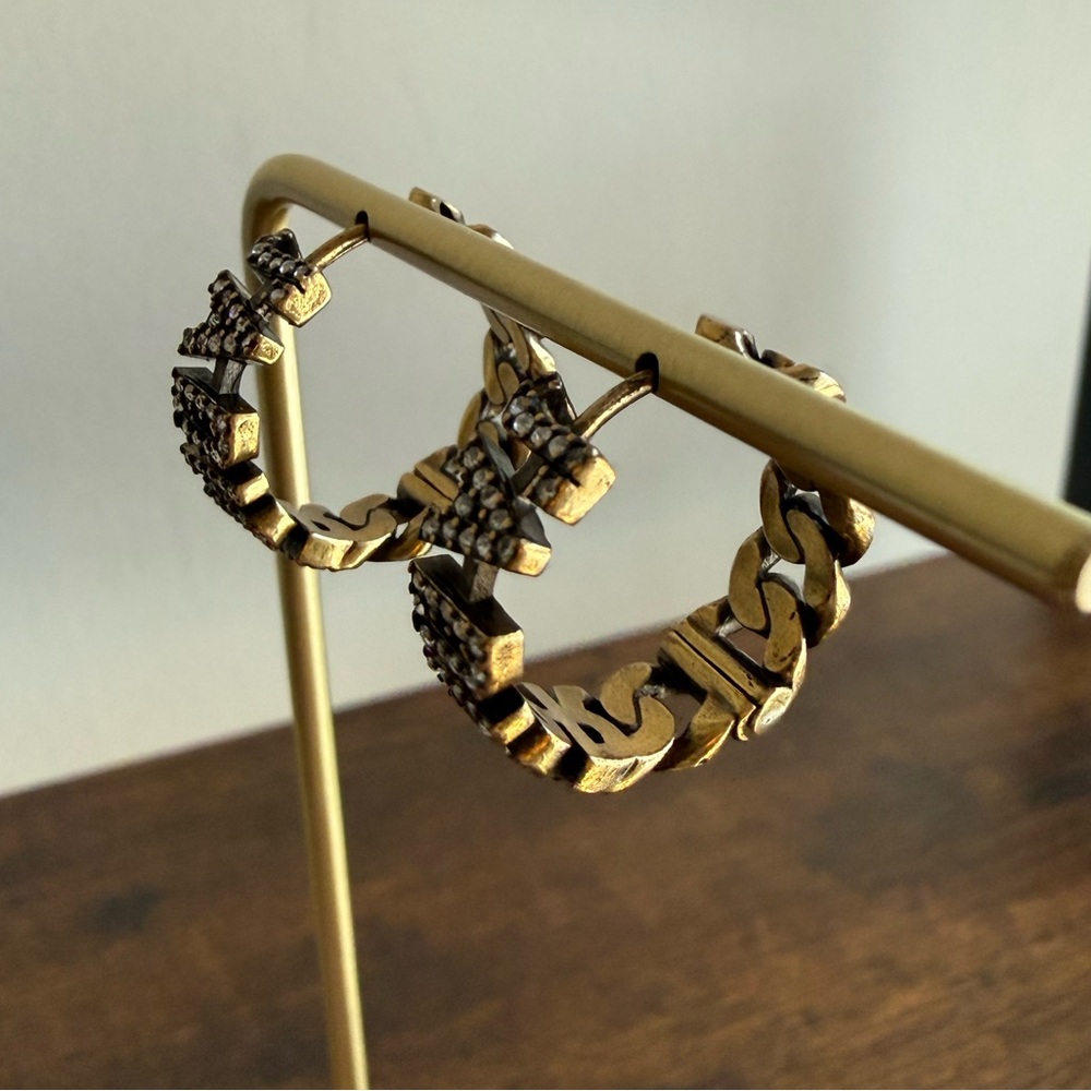 ✨SOLD✨Crystal J'Adior Huggie Earrings - Picture 5 of 7